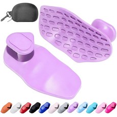 Epritliber 역도를 위한 실리콘 체육관 그립 여성용 남성용 운동 장갑 미끄럼 방지 체육관 운동 그립 고무 체육관 핸드 그립-바벨 풀업 립핏 트레이닝용 역도 그, 퍼플