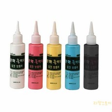 대목 물백묵 잉크보충액 노랑 100ml 리필액