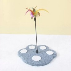 미니 낮은 고양이 나무 원목 등반 보드 작은 잘삼 사이 긁는 열 선반 쓰레기 한, M. 청회색 발자국 종 고양이 놀리는 모델 2