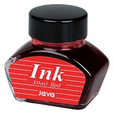 자바펜 병잉크 30ml 만년필용, 1개, 레드