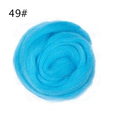 Jiwuo Wool Roving for Needle Felting 메리노 울 로빙 Premium Combed Top DIY 공예 핸드 스피닝 Felting 프로젝트에 적합, 49, 50 그램, 1개