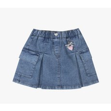 로엠걸즈 키링 주름 데님스커트 RGWH2582C 176318