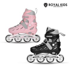 LED바퀴 인라인스케이트(유아동) 통풍우수 사이즈조절 롤러블레이드, 쁘띠핑크 S(180~205mm)