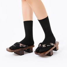귀멸의 칼날 코스프레 신발 귀칼 탄지로 이노스케 네즈코 나막신 귀칼나막신 우메이 애니 코스튬 슬리퍼