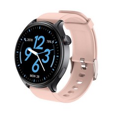 MIVSEN GTR2 智慧手錶 100種運動模式 活體辨識 心率監測 旗艦大螢幕, GTR2矽膠粉紅, 1.46吋, 藍牙