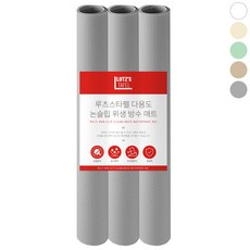 루츠스타펠 다용도 싱크대 주방 서랍 논슬립 방수 매트, 3개, 연그레이