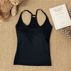 U領美背螺紋背心 運動內搭瑜珈背心