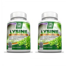 BRI Nutrition 엘 라이신 L-Lysine 180베지캡슐 2팩, 180정