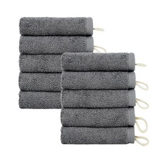 호텔 핸드 40수 코마사 어린이집 고리손수건 10장, 10개, 딤그레이