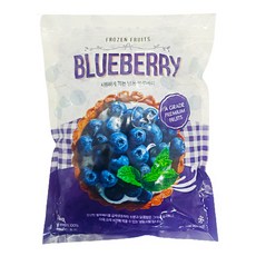 [얌얌마켓] 냉동 블루베리 1kg (아이스박스 포함), 1개, 1
