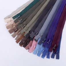 짱패브릭 양면지퍼 / 파우치지퍼 / 바지지퍼, 24.다크그린890, 1개