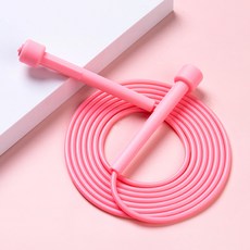 이음모음 안꼬이는 실리콘 줄넘기, 분홍, 1개