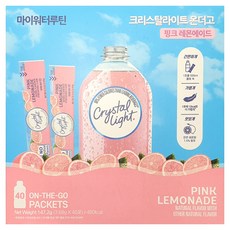 크리스탈라이트크리스탈 라이트 핑크 레몬에이드 3.68g x 40개입, 40, 1