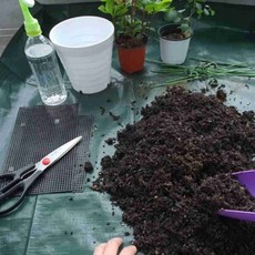 텃밭 화분 분갈이 매트 깔개 대형 화분깔개