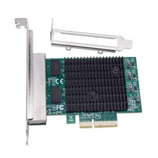 기가비트 이더넷 어댑터 2.5G PCIE 네트워크 카드 4 포트 RJ45 PCI Express X4 RTL8125BG 칩 용 데스크탑 PC, 01 As Shown