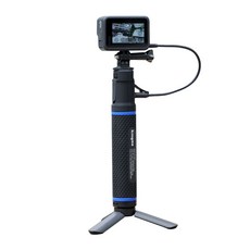 고프로 호환 셀카봉 보조배터리 삼각대 액션캠 삼각대, 5200mAh 충전식 셀카봉, 1개