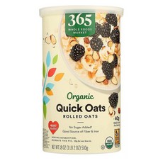 365 Whole Foods Market 365 홀푸드마켓 퀵 오트 롤드 오트 귀리 510g, 1개