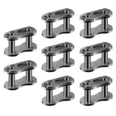 AIEX #428 체인 마스터 링크 8개 스틸 합금 튼튼한 롤러 커넥터 자전거 미니 바이크 카트 피트 ATV 스쿠터용 336351, AIEX #428 체인 마스터 링크 8개, 스틸 합금