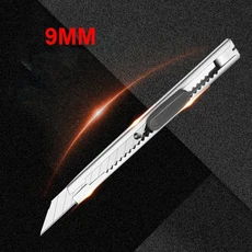 날카로운 내구성 벽지 나이프 종이 커터 도구 대형 아트 노브 타입 박스 오프너 18mm, 20 9mm knife A