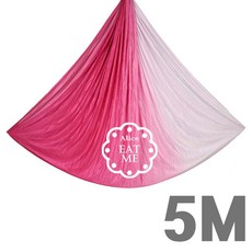 앨리스잇미 플라잉요가 해먹 단품 5m 그라데이션, 핑크 그라데이션