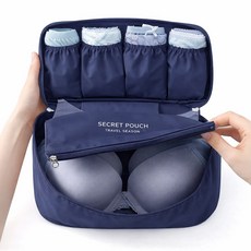여행용 남녀공용 폴리에스터 지퍼형 속옷 정리 멀티 파우치