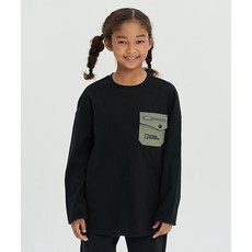 매장정품 NATIONALGEOGRAPHIC 내셔널지오그래픽 NATIONAL GEOGRAPHIC KIDS K223UTS930 어드벤처 우븐 포켓 티셔츠 CARBON BLACK 5