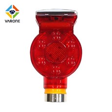 태양열충전식 쏠라 경고등 자석식 자동점멸센서 (SM-619), 적색, 1개