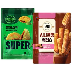 CJ 말차호떡+시나몬맛 츄러스, 1세트, 210g