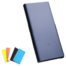 小米行動電源3 10000mAh 雙USB接口 雙向快充 鋰聚合物電芯 鋁合金外殼, 黑色, 528-2保護套