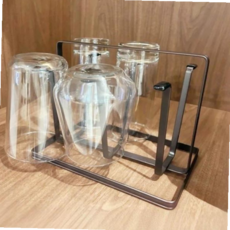 스텐컵건조대 6구 컵 걸이 꽂이 머그 건조대 수납, 화이트