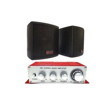 미니 앰프+스피커 세트 (VT-A10 + VTS-201) 블루 시거잭형, 미니 앰프+스피커 세트 (VT-A10 + VTS-201