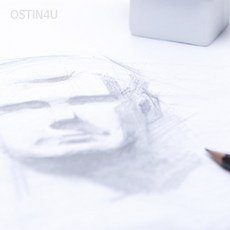 두꺼운 스케치 도화지 A4 100매 세트 청백색