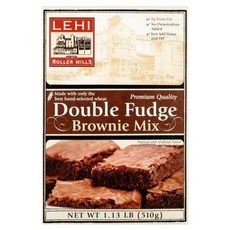 레히 롤러 밀스 브라우니 믹스 더블 퍼지 (4개 팩) Lehi Roller Mills Brownie Mix Double Fudge (Pack of 4), 1개, 510g