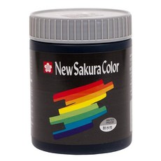 Sakura Craypas 사쿠라크레파스 뉴사쿠라컬러 아크릴 포스터칼라 600ml 블랙 ETPW 49