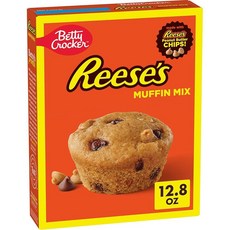 Betty Crocker REESE'S 땅콩 버터 머핀 믹스 REESE'S 땅콩 버터 칩과 HERSHEY'S 밀크 초콜릿 칩으로 만든 베이킹 믹스 362.9g(12.5온스), 1개