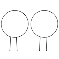 BenF Home 리스 지지대 넝쿨 덩굴 꽃 지주대 식물 화분 가든 장미 아이비 몬스테라 아치 원예 철제 받침 취미 정리 모던 화초 정원 프레임, 2개