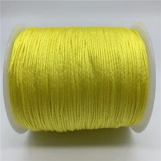 중국 매듭용 나일론 코드 실 마크라메 코드 팔찌 꼰 끈 DIY 술 샴발라 밧줄용 구슬 장식 10 야드/로트 1mm, 27 25