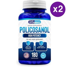 위 라이크 비타민 폴리코사놀 하이 포텐시 25mg 180정 2개 We Like Vitamins Policosanol High Potency