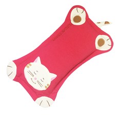 이솔홈 메롱냥이 메밀 베개 커버세트, 메롱냥이 메밀 베개 01_핫핑크(S), 1개