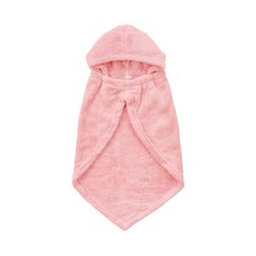 日本CB Japan carari X hachi 寵物有帽披巾 速乾吸水毛巾 柔軟親膚 蜜糖粉, 1個