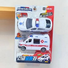 긴급출동카(색상랜덤)1p 어린이 유아 출동카 작동완구, 1개, 본품