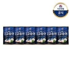 사조 고등어 통조림, 300g, 6개
