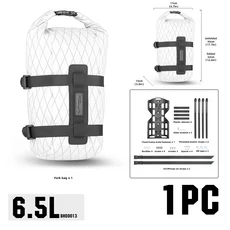 자전거가방 Rhinowalk 자전거 포크 백 방수 6.5L 퀵릴리즈 프론트 팩 야외 사이클링 보관 짐 MTB 로드, 03 White-1piece