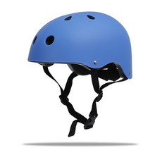 升級版 美國進口EPS材質 安全減震 攀巖溯溪頭盔, 磨砂藍,M 頭圍52-55公分 青少年男女, 1個