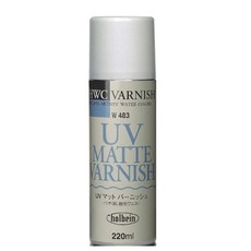 홀베인 수채화용보조제 UV매트 바니쉬(W483) 220ml