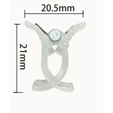 【惠欣商行】【500支裝】台灣製造番茄夾、苦瓜夾、蘭花夾、太陽花夾、果梗夾-蘭花夾-小1, 透明白, 1個