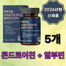 하루리듬 소연골 콘드로이친 알부민 식약처 인증 haccp, 5박스, 60회분