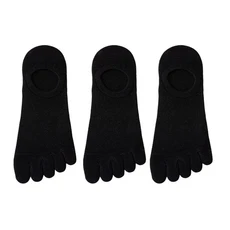 호환3짝/몫 남성 양말 통기성 땀 참신 발가락 캐주얼 손가락 보트 삭스, 01 EU 37-43, 02 3PAIRS-black