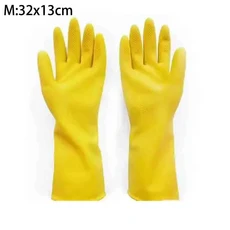 1-10PCS 가정용 방수 장갑 설거지용 고무 두꺼운 쇠고기 힘줄 라텍스 노동 보호 내마모성 주방용, 02 1pcs, 02 M