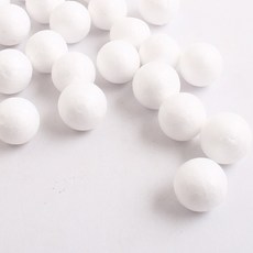발포입자 스티로폼공 만들기 소품 재료 폼볼 스치로폴 백구 스치공 우드락볼, 1세트, 10mm